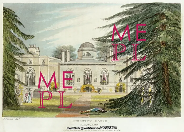 : Chiswick House engraving : Chiswick House engraving