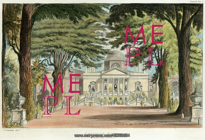 : Chiswick House engraving : Chiswick House engraving