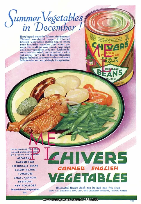 : CHIVERS CANNED VEGETABLE : CHIVERS CANNED VEGETABLE