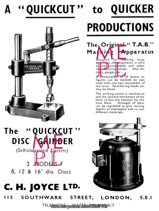 : C.H.Joyce Lathes & Machine Tools : C.H.Joyce Lathes & Machine Tools