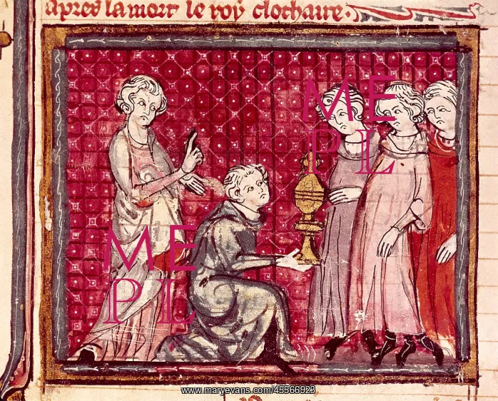 : Chlothar I, king of the Franks, divides for the : Chlothar I, king of the Franks, divides for the