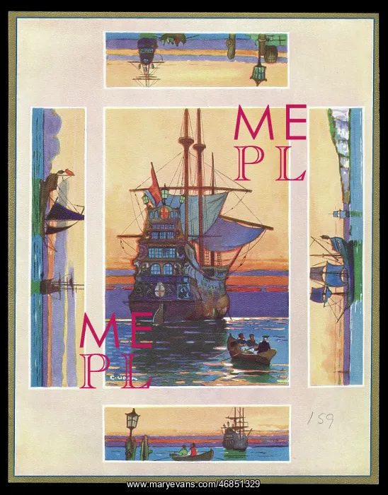 : Chocolate box design, ships and boats : Chocolate box design, ships and boats