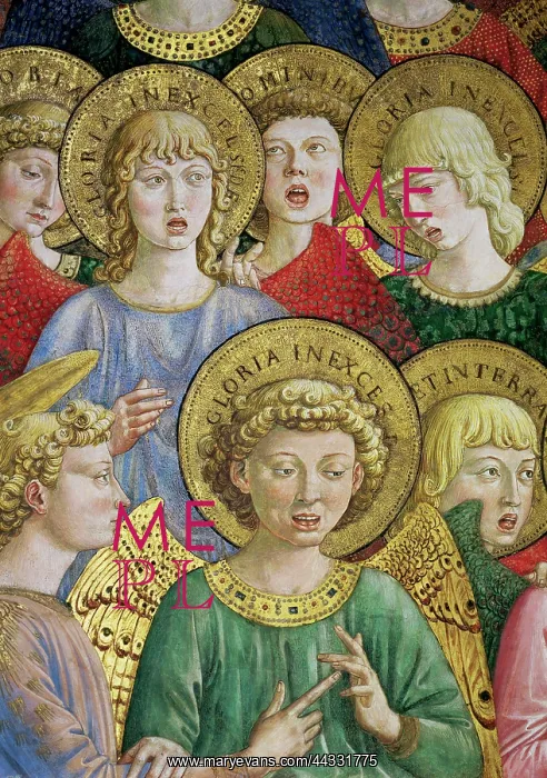 : Choir of Angels, detail from : Choir of Angels, detail from