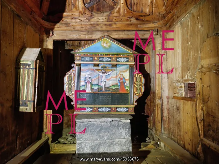 : Choir, Borgund Stave Church, Borgund, Vestland, Norway : Choir, Borgund Stave Church, Borgund, Vestland, Norway