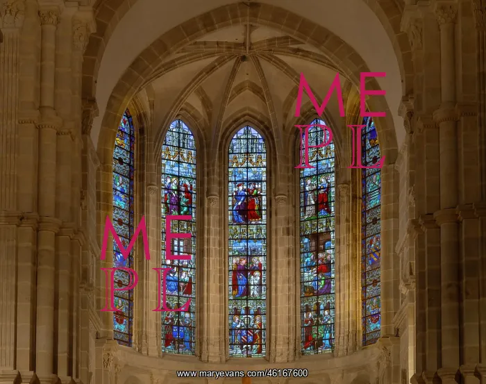 : Choir, Cathedrale Saint-Lazare, Autun, Burgundy, France : Choir, Cathedrale Saint-Lazare, Autun, Burgundy, France