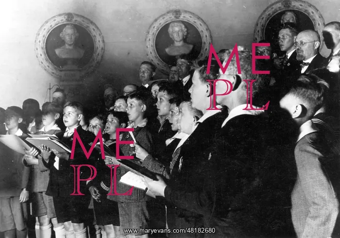 : Choir concert at the Odeon in Munich, 1931 : Choir concert at the Odeon in Munich, 1931