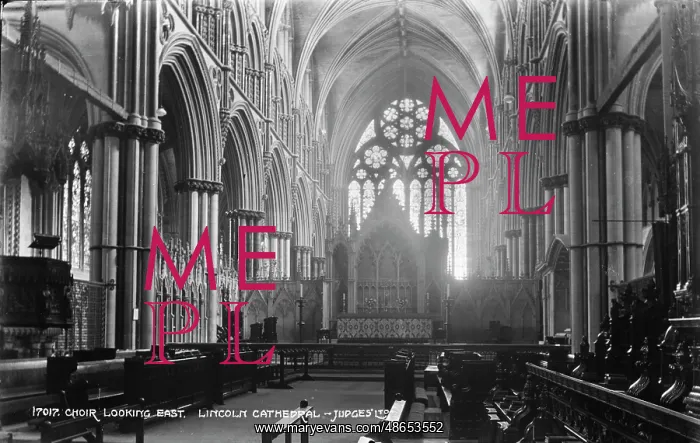 : Choir Looking East, Lincoln Cathedral : Choir Looking East, Lincoln Cathedral
