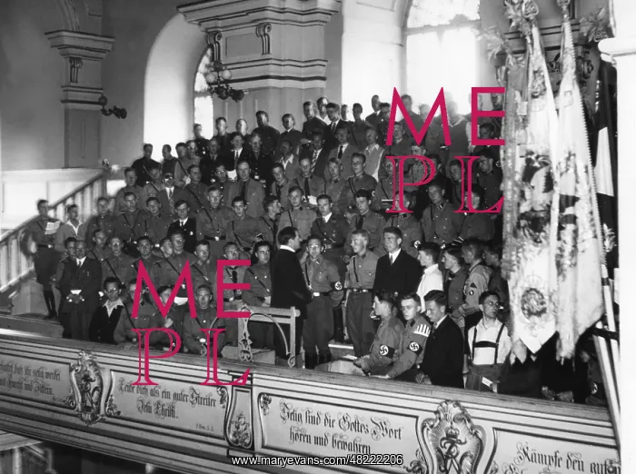 : Choir performance in the Garrison Church in Potsdam, 193 : Choir performance in the Garrison Church in Potsdam, 193