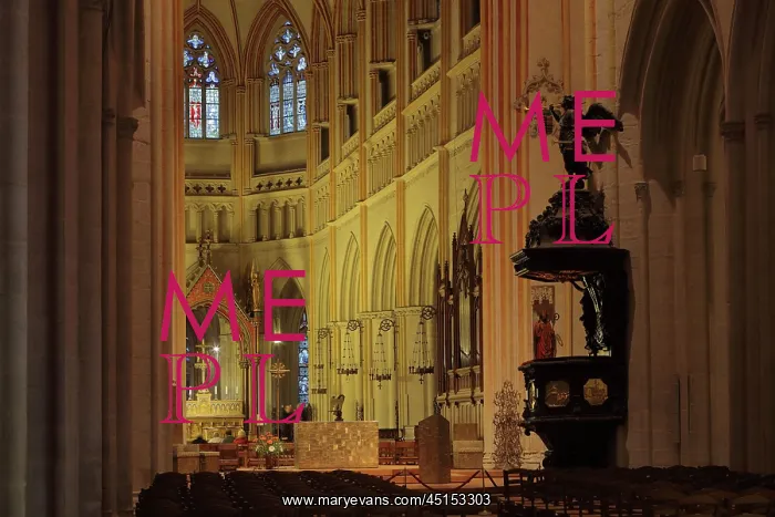 : Choir, Quimper Cathedral, Quimper, Brittany, France : Choir, Quimper Cathedral, Quimper, Brittany, France