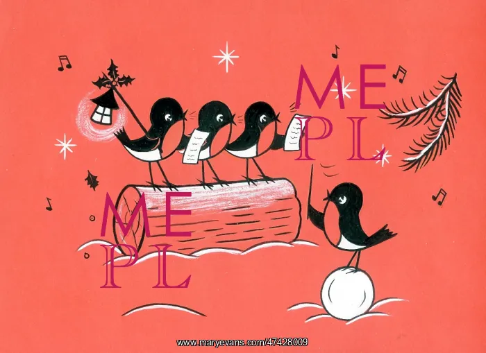  : Choir of robins singing carols