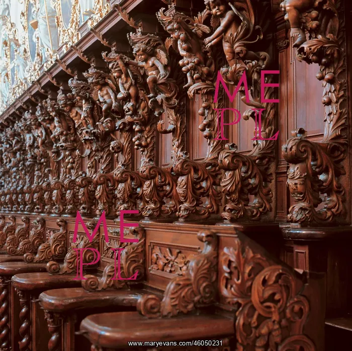 : Choir stalls in the baroque minster : Choir stalls in the baroque minster