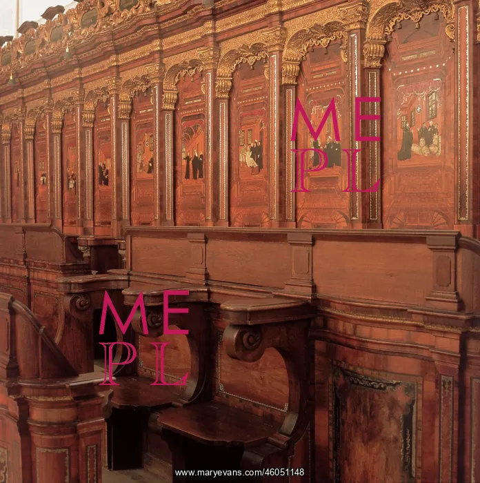 : Choir stalls in the minster : Choir stalls in the minster