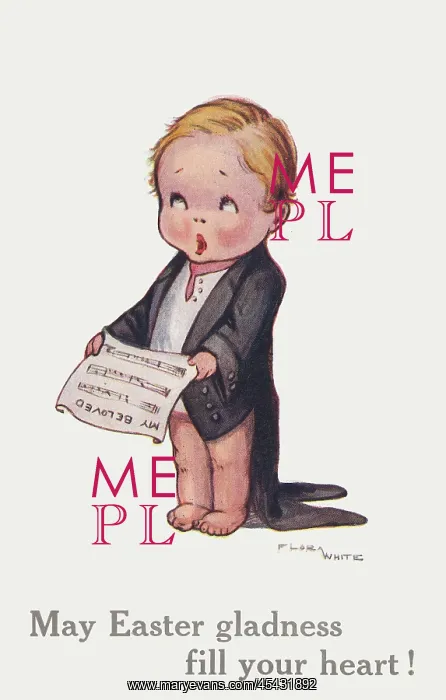 : Choirboy, May Easter gladness filll your heart! : Choirboy, May Easter gladness filll your heart!