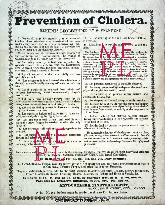 : Cholera Poster : Cholera Poster