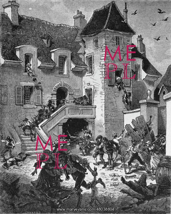 : Chovin and Bonnard. Looting in castle : Chovin and Bonnard. Looting in castle