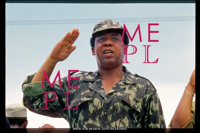  : Chris Hani attends an MK rally