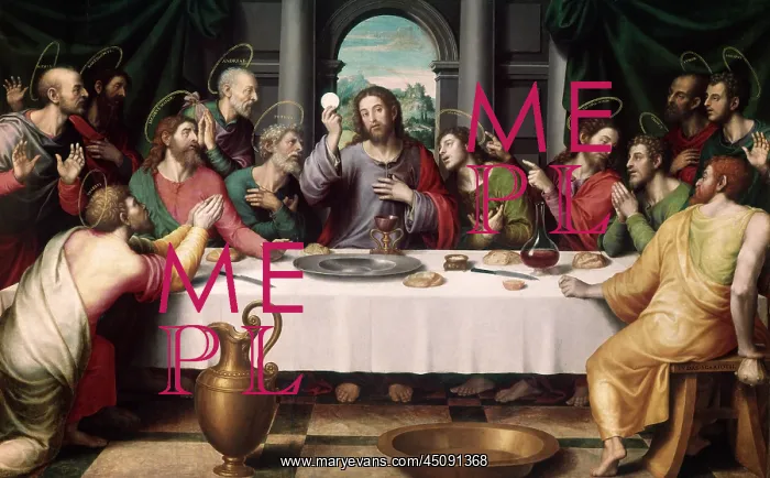 : Christ and his Apostles Painting of the Last Supper : Christ and his Apostles Painting of the Last Supper