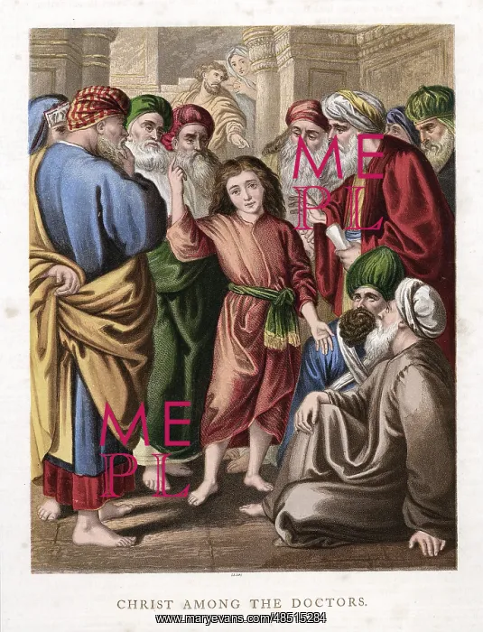 : Christ as a boy discussing with the doctors in : Christ as a boy discussing with the doctors in