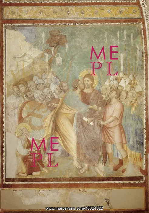 : Christ Being Captured in Gethsemane. 1300. ITALY : Christ Being Captured in Gethsemane. 1300. ITALY