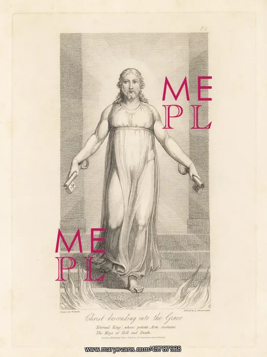 : Christ descending into the Grave (Plate I) : Christ descending into the Grave (Plate I)