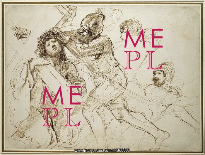 : Christ falling under the cross : Christ falling under the cross