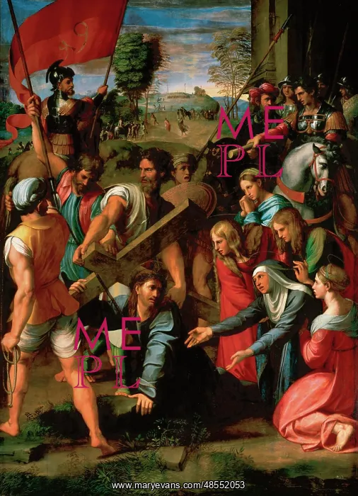 : Christ Falling on the Way to Calvary, by Raphael : Christ Falling on the Way to Calvary, by Raphael