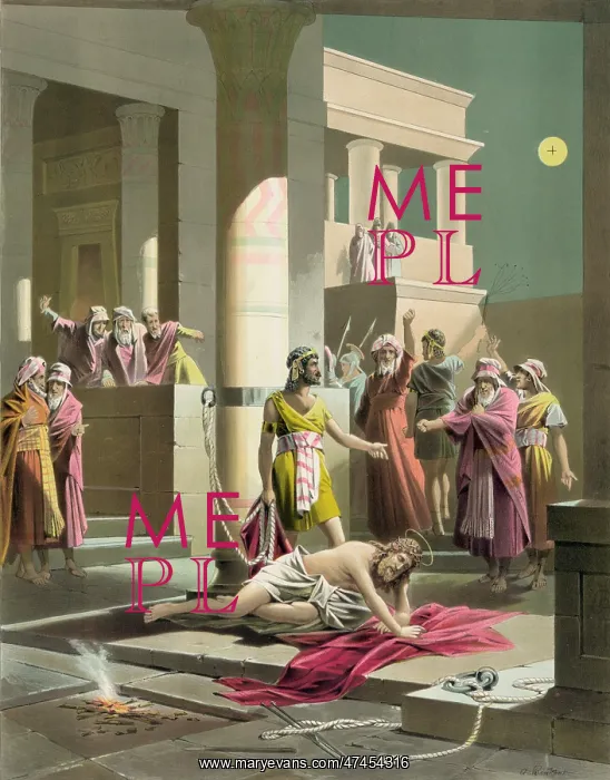 : Christ falls exhausted after the scourging : Christ falls exhausted after the scourging