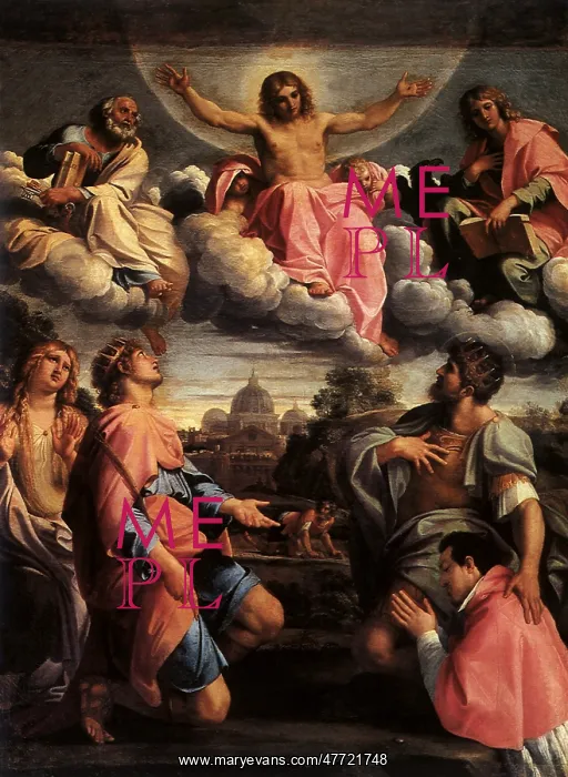  : Christ in Glory, by Carracci