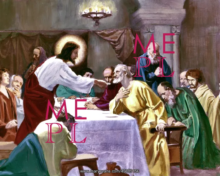 : Christ with Halo at the Last Supper Offering to : Christ with Halo at the Last Supper Offering to