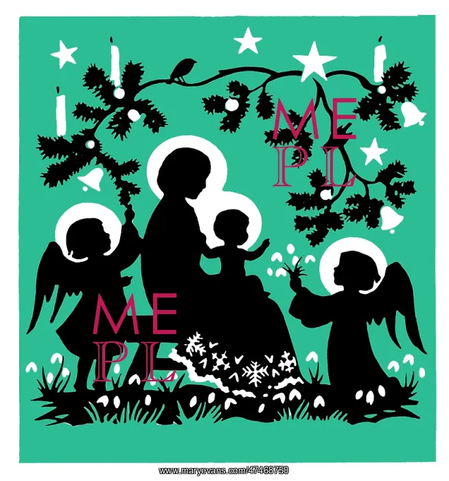 : Christ and His Mother with Two Angels : Christ and His Mother with Two Angels