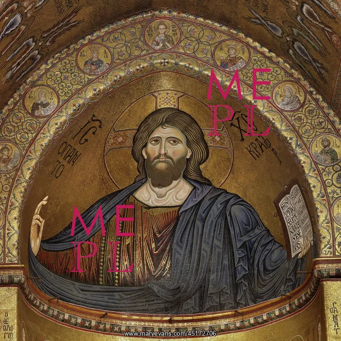 : Christ Pantocrator mosaic, Monreale Cathedral : Christ Pantocrator mosaic, Monreale Cathedral