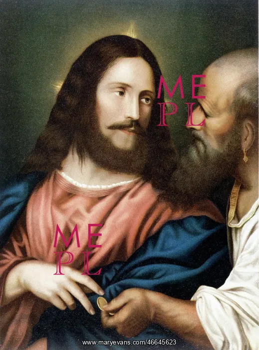 : Christ and the question of paying taxes to Cesar : Christ and the question of paying taxes to Cesar