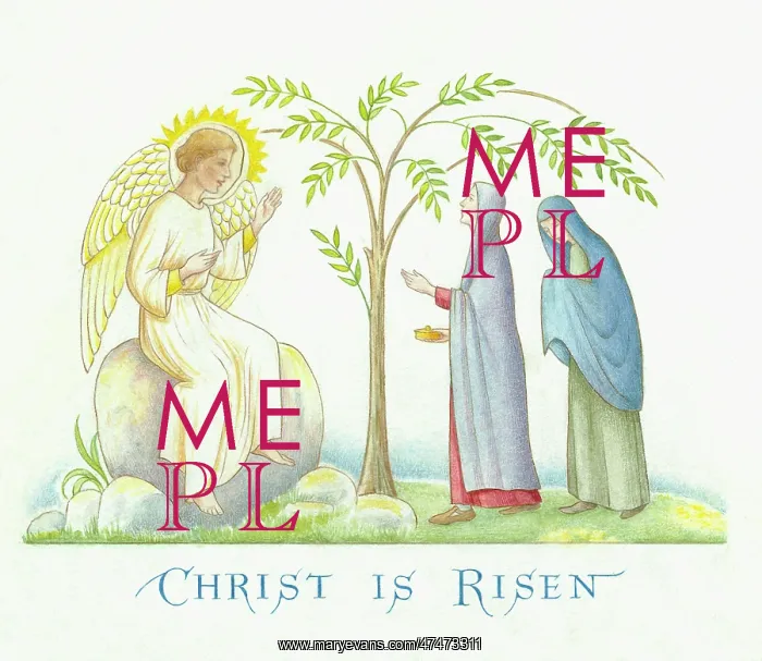 : Christ is Risen - two Marys at the Tomb : Christ is Risen - two Marys at the Tomb