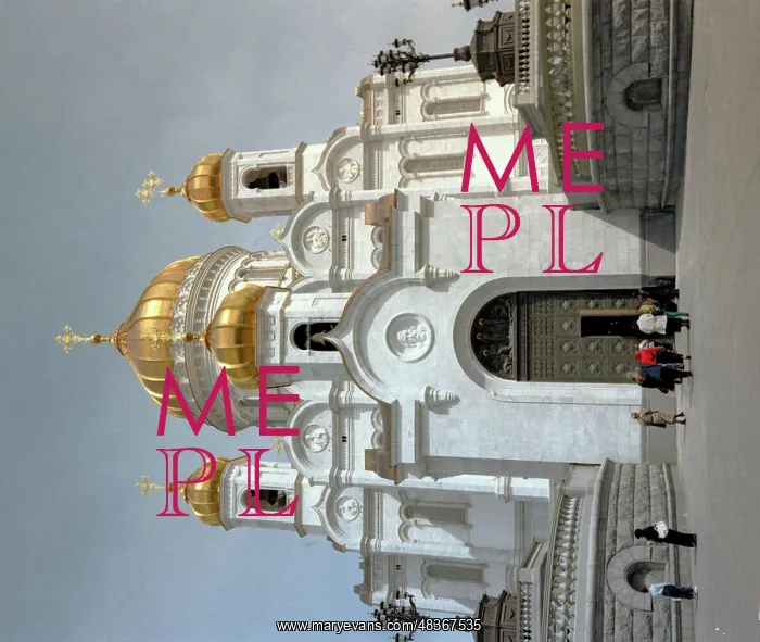 : Christ the Saviour Cathedral in Moscow, 1998 : Christ the Saviour Cathedral in Moscow, 1998