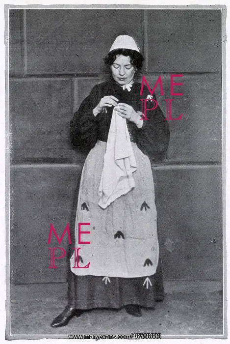 : Christabel Pankhurst in Prison Clothes 1908 : Christabel Pankhurst in Prison Clothes 1908