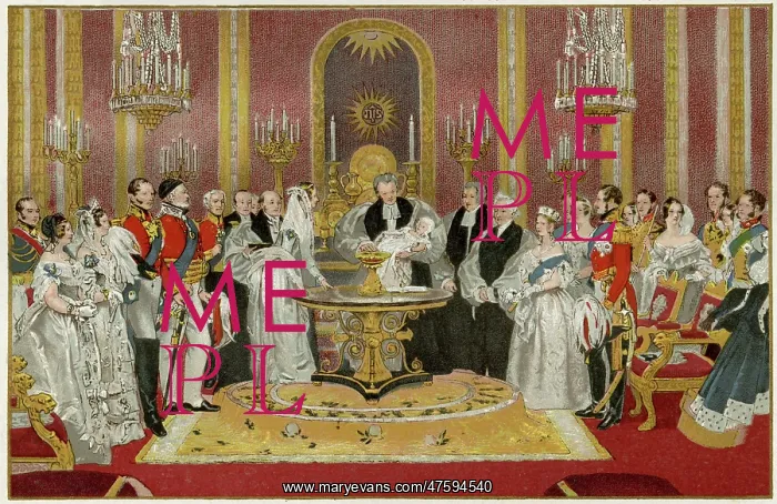 : Christening of infant Princess Vicky : Christening of infant Princess Vicky