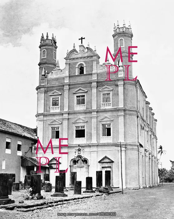 : Christian Church in Old Goa, 1928 : Christian Church in Old Goa, 1928
