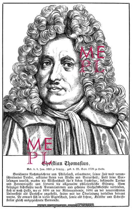 : CHRISTIAN THOMASIUS - 1 : CHRISTIAN THOMASIUS - 1