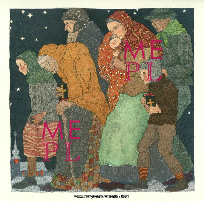  : Christmas. The Way to the Christmas Mass [by Herta Zuckermann]