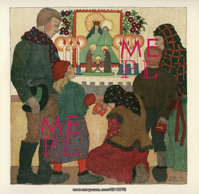  : Christmas. At the Christmas crib [von Steffi Kraus]