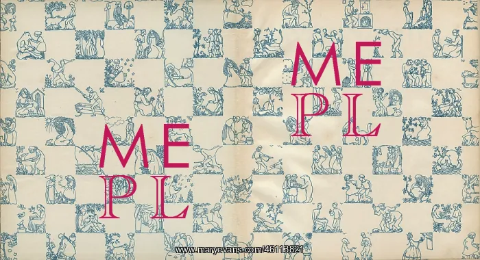  : Christmas. Book end paper [by Bella Vichon]