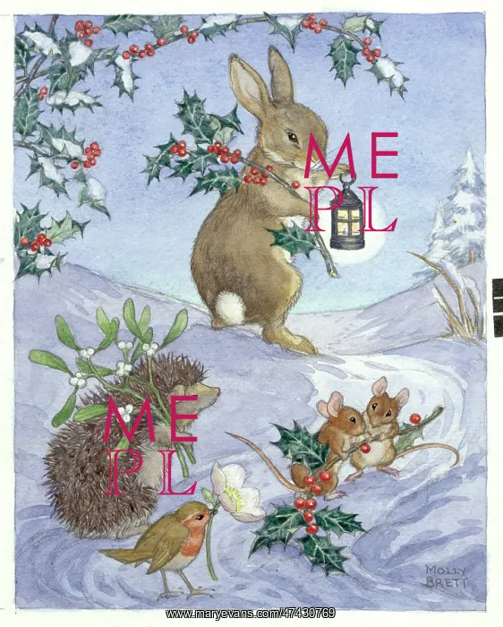 : Christmas animals by Molly Brett : Christmas animals by Molly Brett