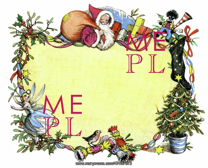 : Christmas border design : Christmas border design