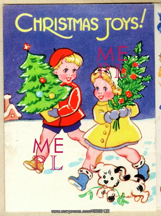  : Christmas card, Christmas Joys!