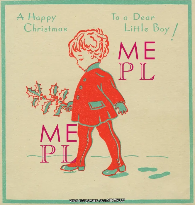  : Christmas card - Dear Little Boy