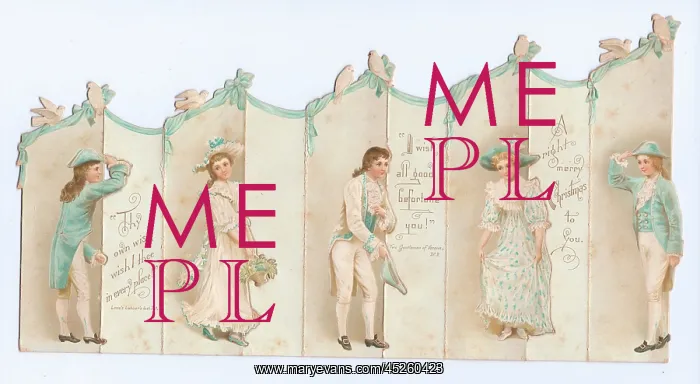 : Christmas card in the form of a folding screen : Christmas card in the form of a folding screen