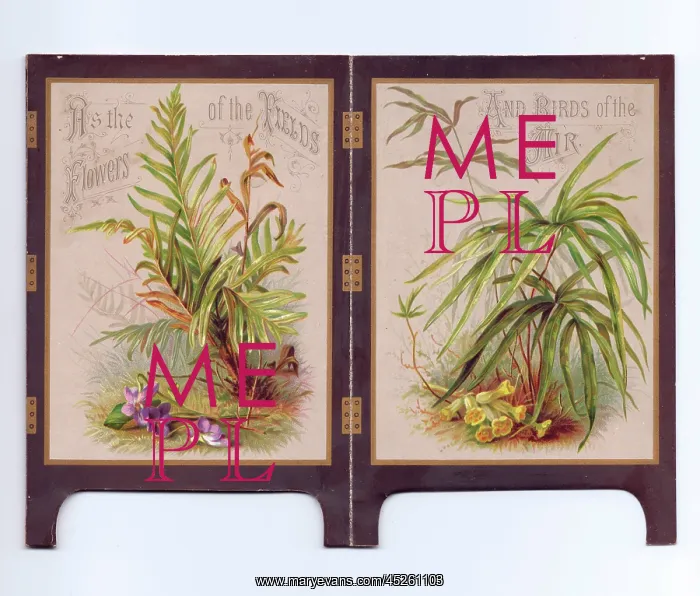 : Christmas card in the form of a folding screen : Christmas card in the form of a folding screen