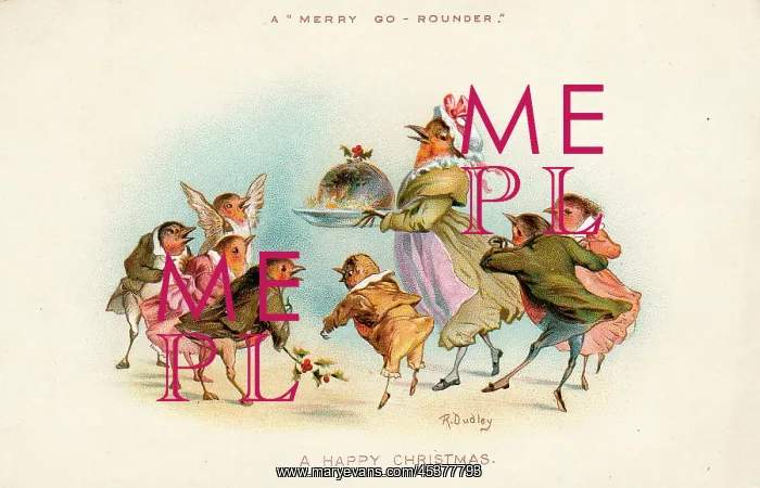 : Christmas card, A Merry Go Rounder : Christmas card, A Merry Go Rounder