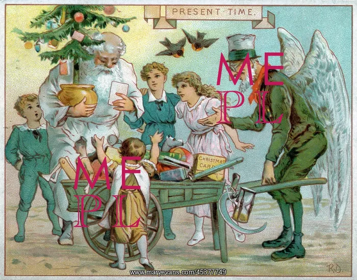 : Christmas card, Present Time : Christmas card, Present Time