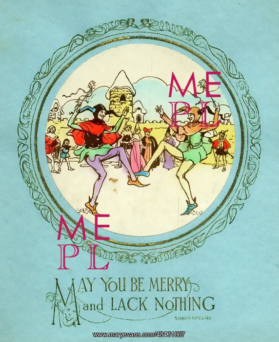 : Christmas Card - Shakespeare Jesters : Christmas Card - Shakespeare Jesters